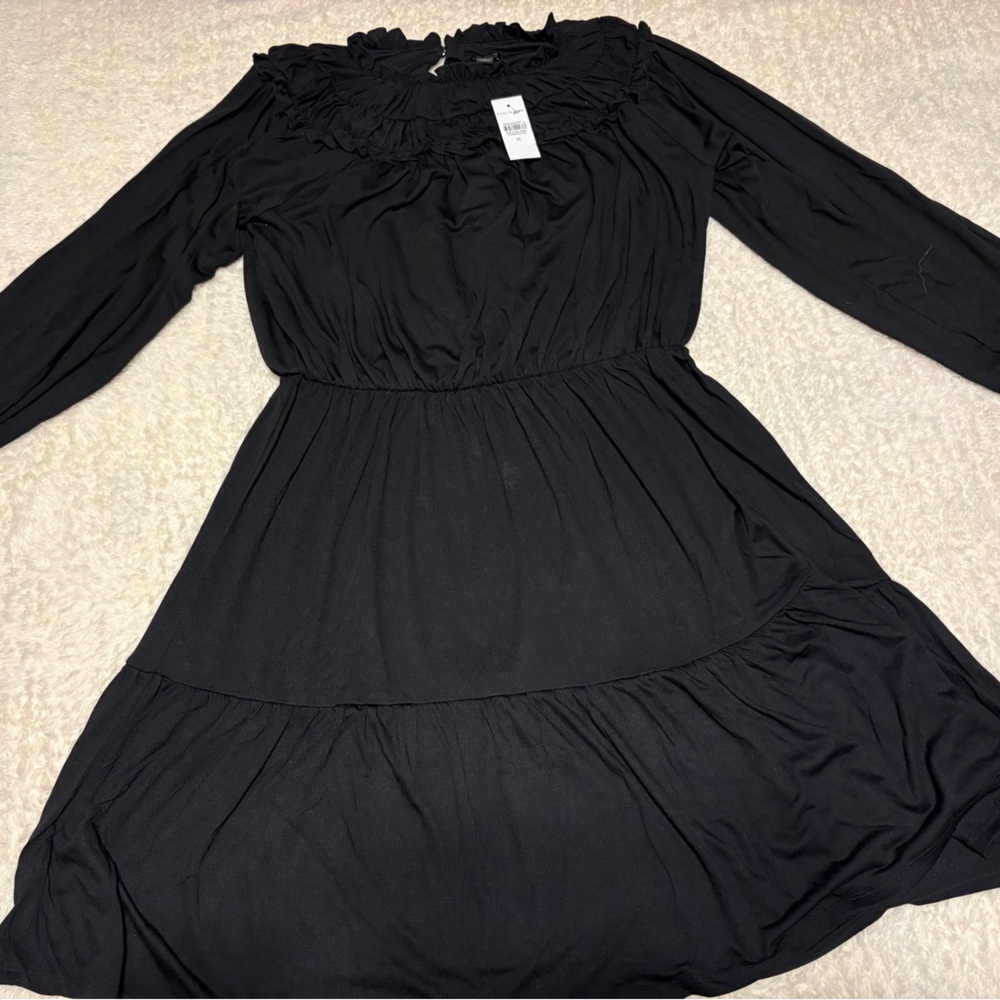 Ann Taylor Black Long Sleeve Dress